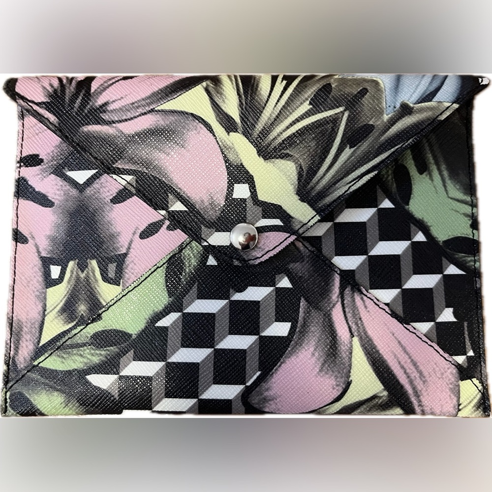 Pierre hardy floral print clutch